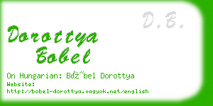 dorottya bobel business card